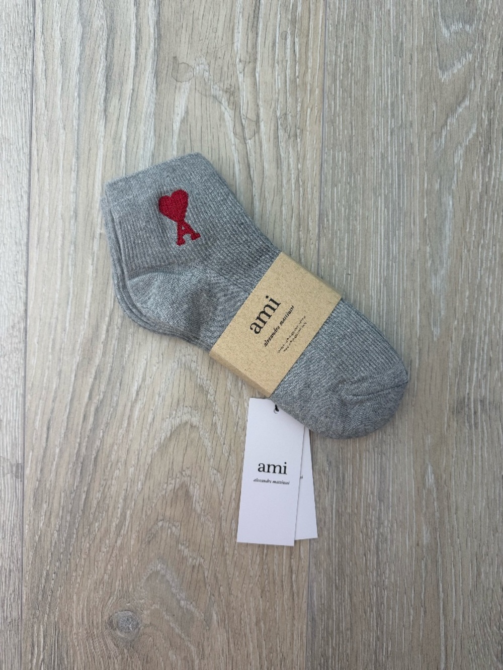 3 Pairs Ankle Socks Gray AMI Socks Brand New AMI